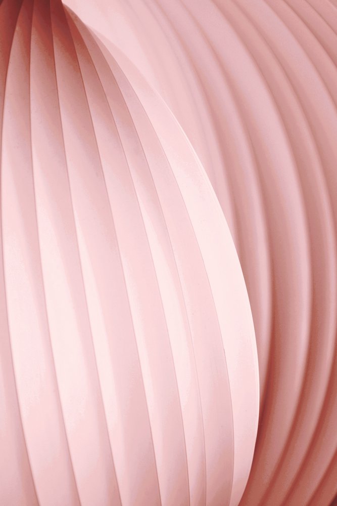Curvas abstratas em rosa de Christina Sillen