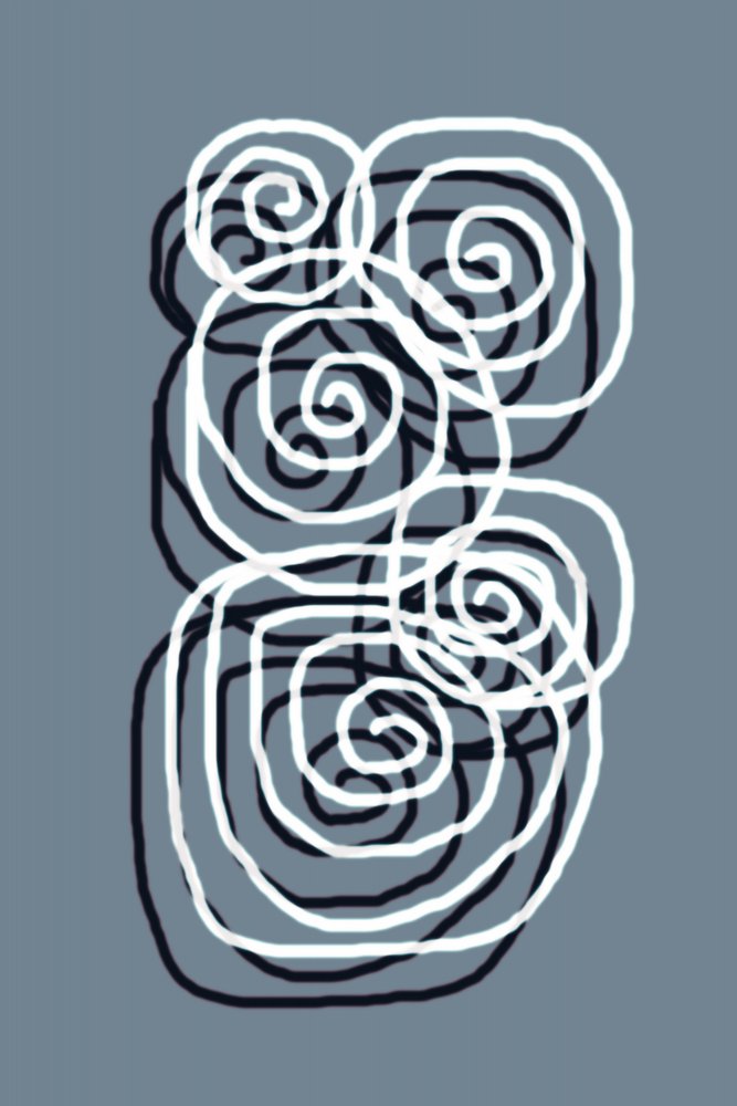 Fluxo Espiral Sereno de Christina Sillen
