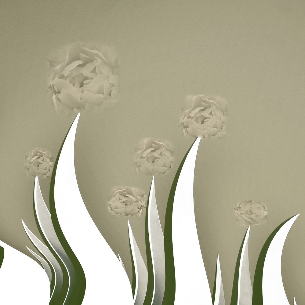 Flores em tons suaves de creme de Christina Sillen