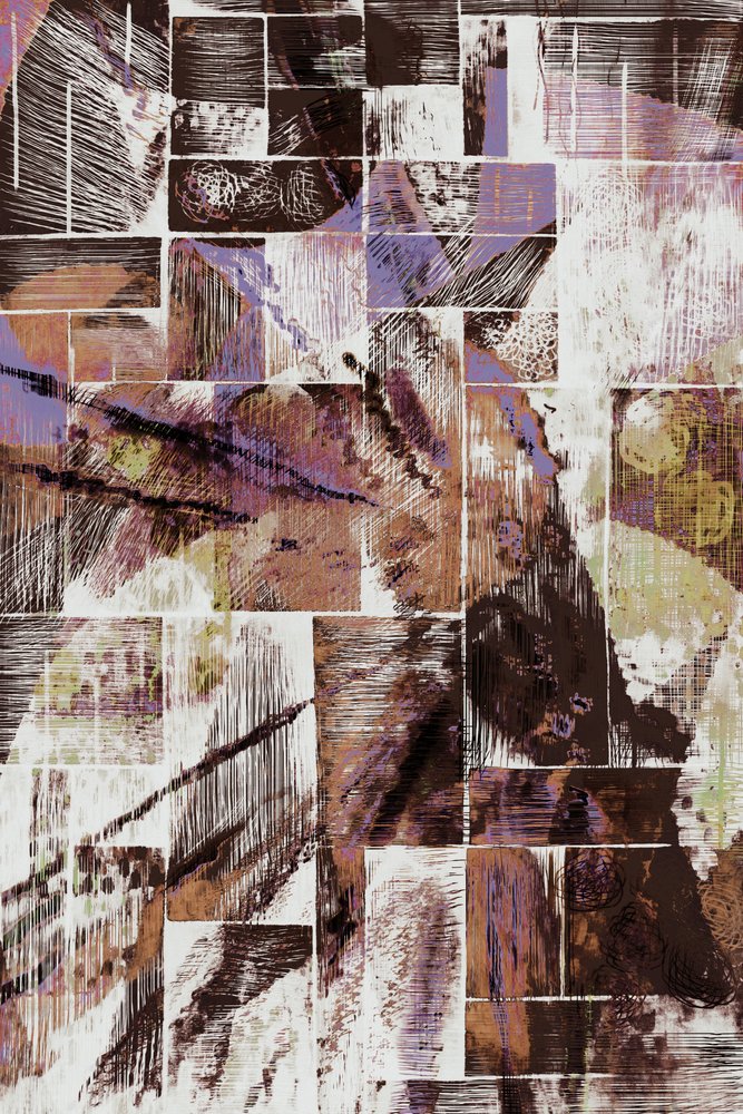 Abstrato com texturas terrosas de Christina Sillen