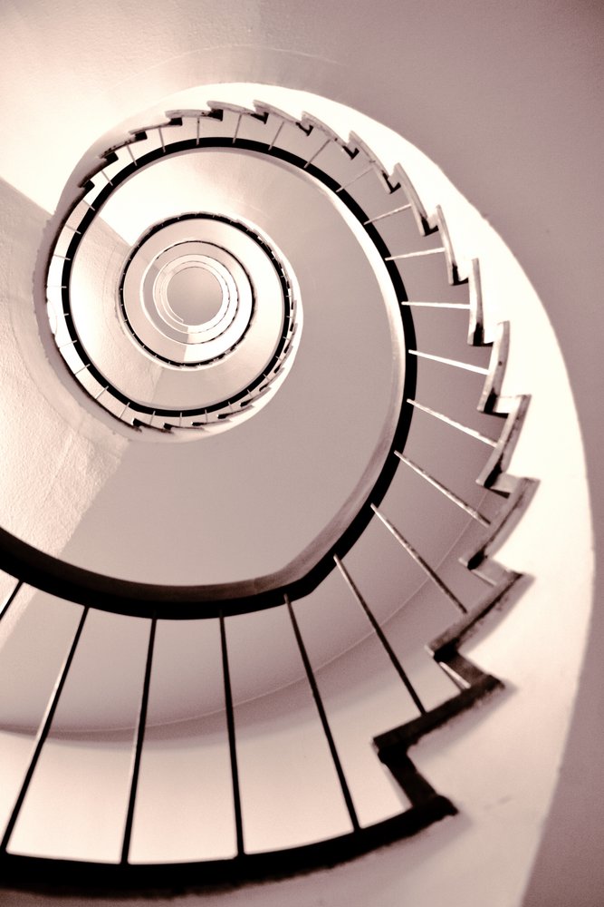 Escada em espiral de Christina Sillen