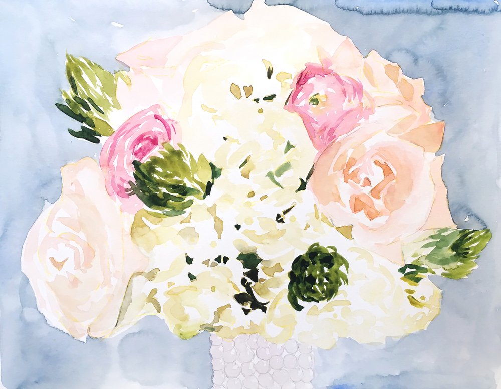 Blush Bouquet Floral de Christine Lindstrom