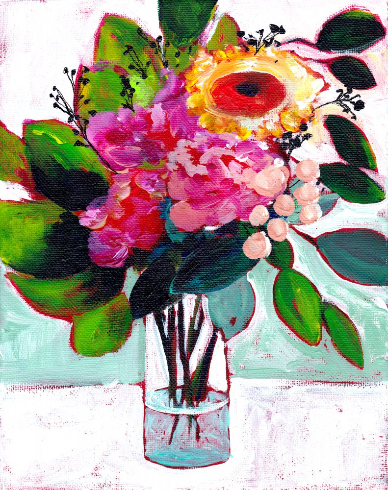 Ramo de flores vibrante de Christine Lindstrom