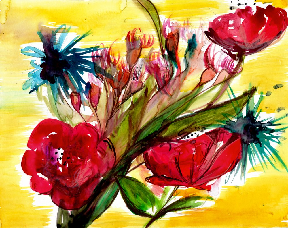 Ramo de flores vibrante de Christine Lindstrom