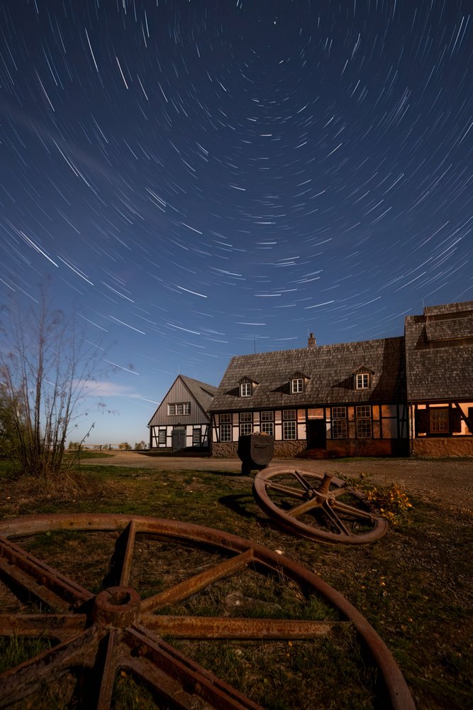 Star Trails Country Home de Christoph Schaarschmidt