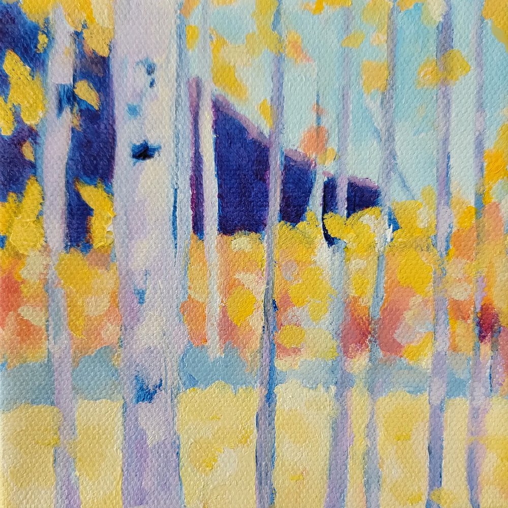 Floresta outonal vibrante de Claire Whitehead