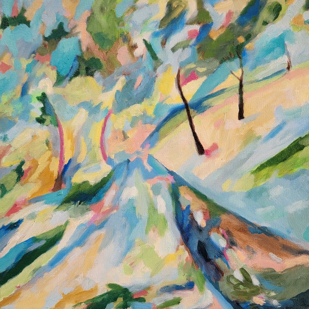 Caminho sinuoso e animado de Claire Whitehead