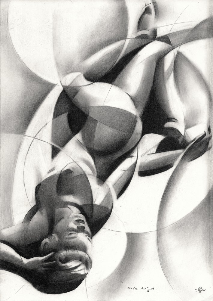 Curvas abstratas de nudez de Corné Akkers