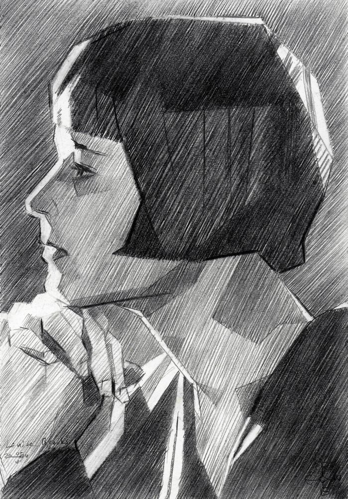 Retrato de uma mulher em estilo Art Déco de Corné Akkers