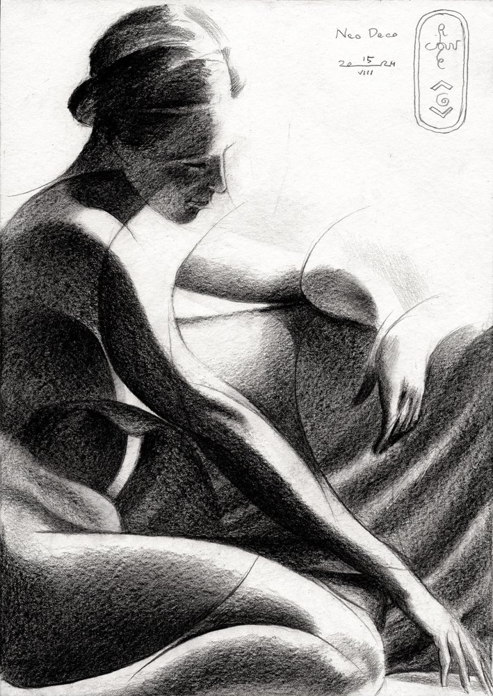 Forma feminina contemplativa de Corné Akkers