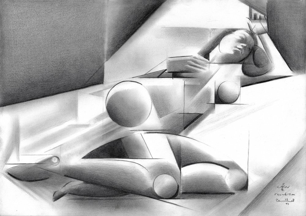 Forma feminina cubista de Corné Akkers