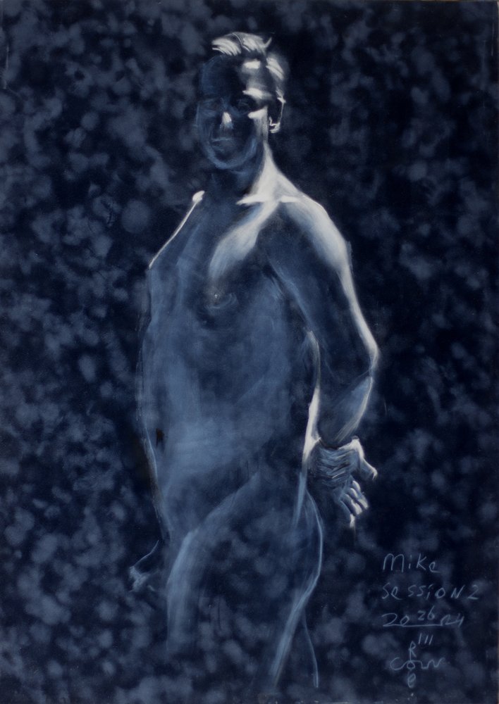 Figura masculina azul dramática de Corné Akkers