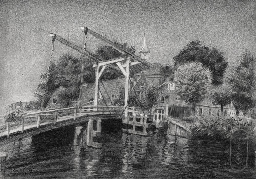 Esboço da Ponte do Canal Holandês de Corné Akkers