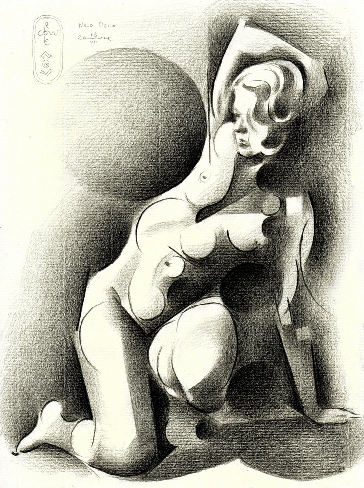 Mulher elegante e estilizada de Corné Akkers