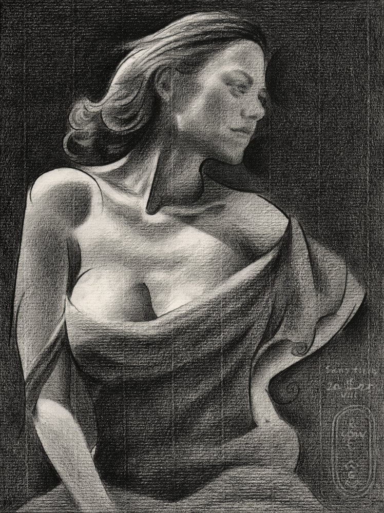 Retrato de uma mulher elegante de Corné Akkers