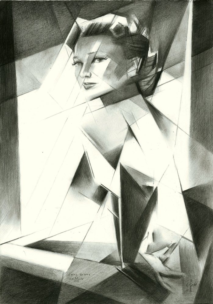 Retrato de uma Mulher com Facetas de Corné Akkers