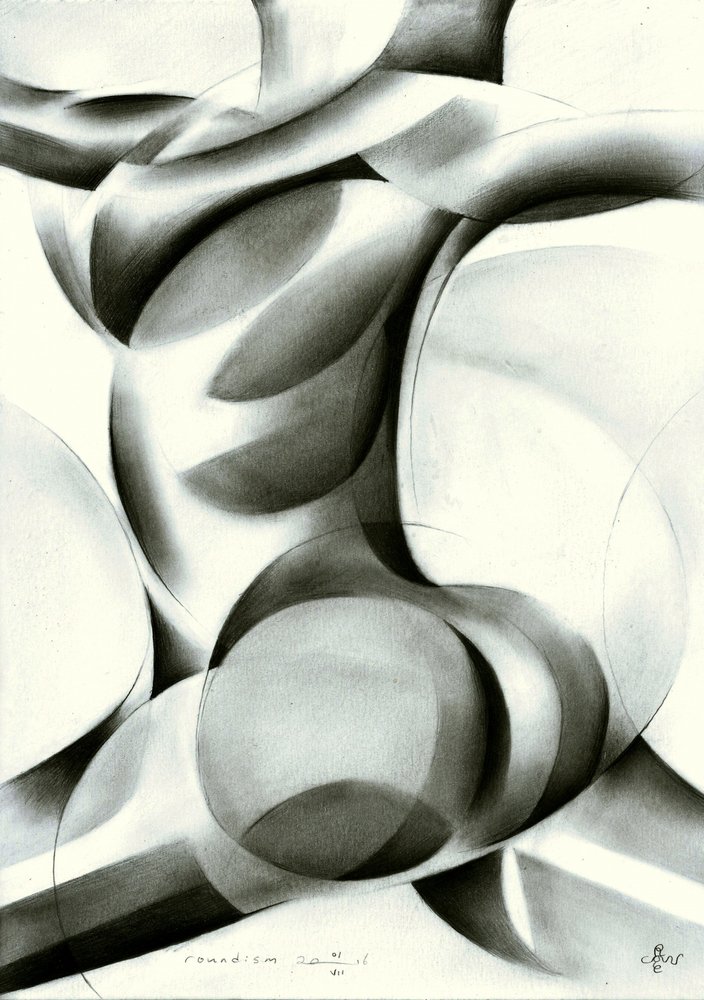 Forma abstrata fluida de Corné Akkers