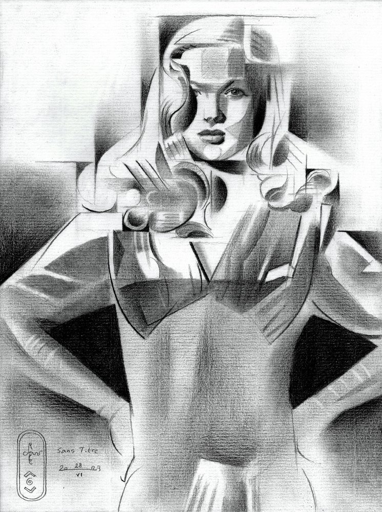 Retrato de Moda Geométrica de Corné Akkers