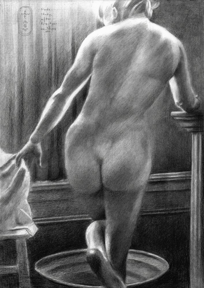 Estudo de nu, inspirado em Breitner - 23-12-25 de Corné Akkers