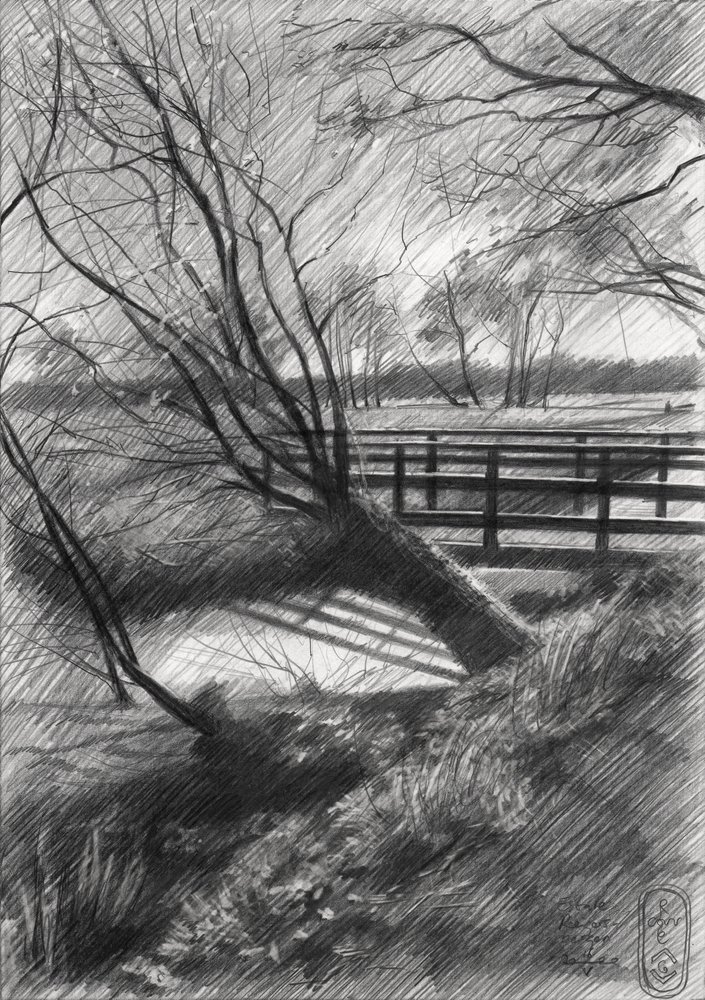 Paisagem rural de inverno de Corné Akkers