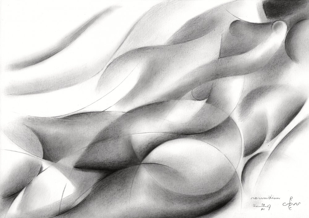 Curvas abstratas sensuais de Corné Akkers