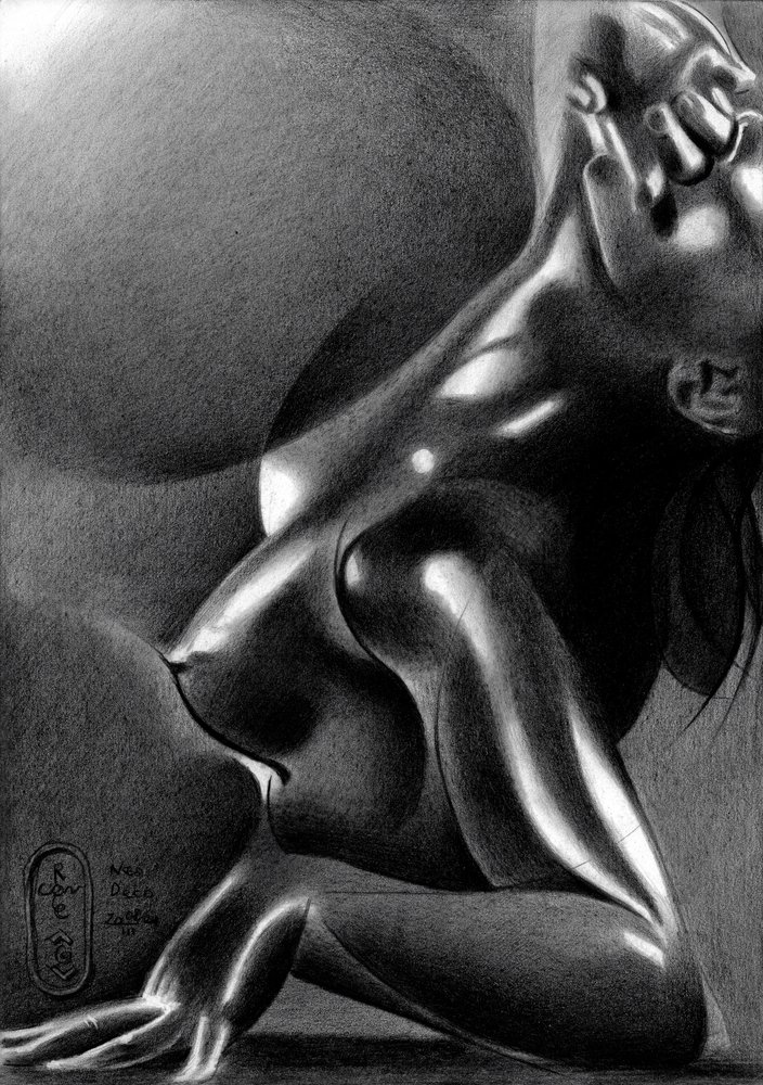 Estudo de uma figura sensual de Corné Akkers