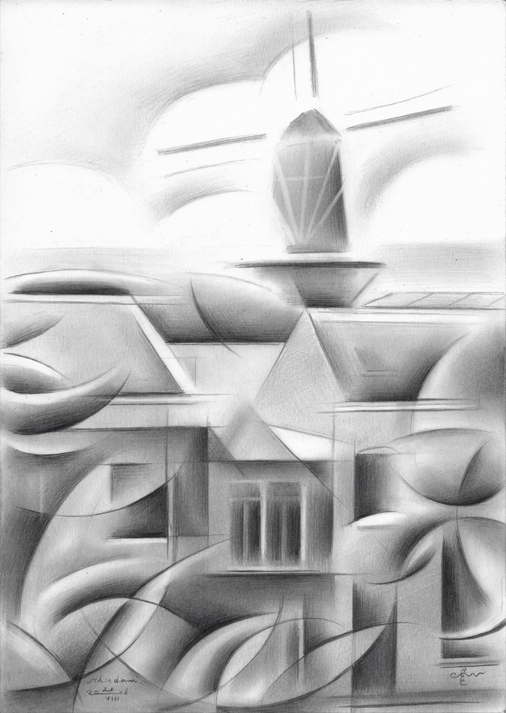 Geometria urbana sombreada de Corné Akkers