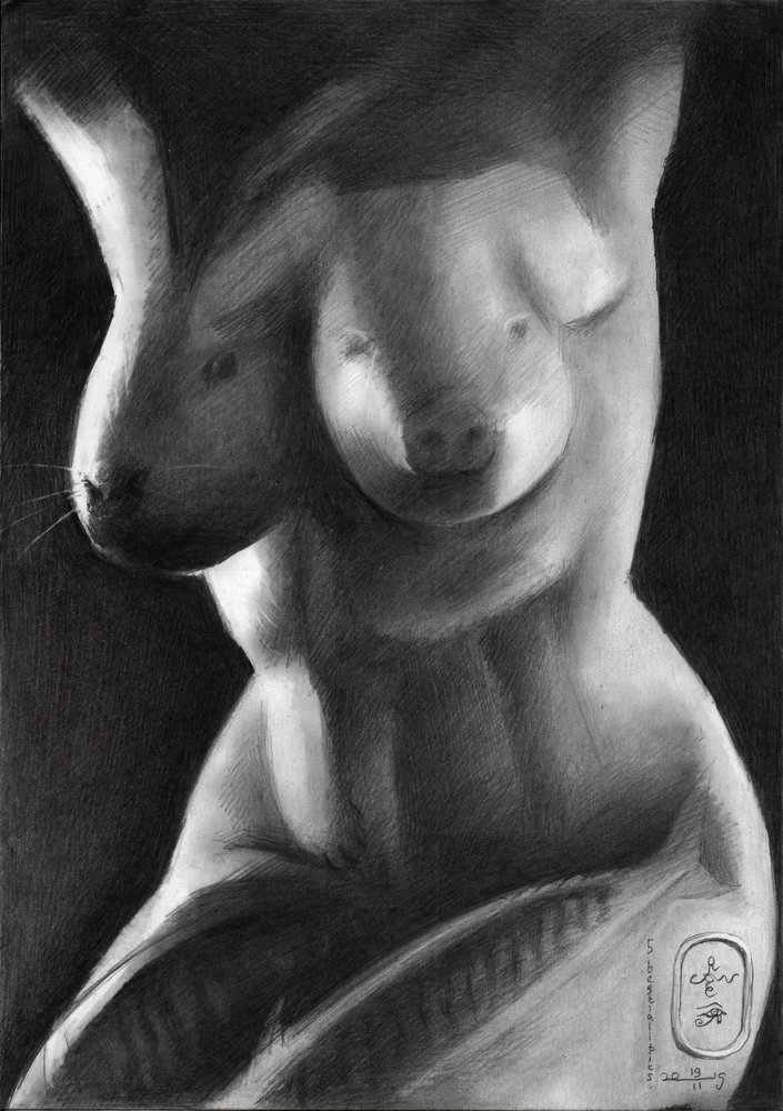 Forma feminina híbrida surreal de Corné Akkers