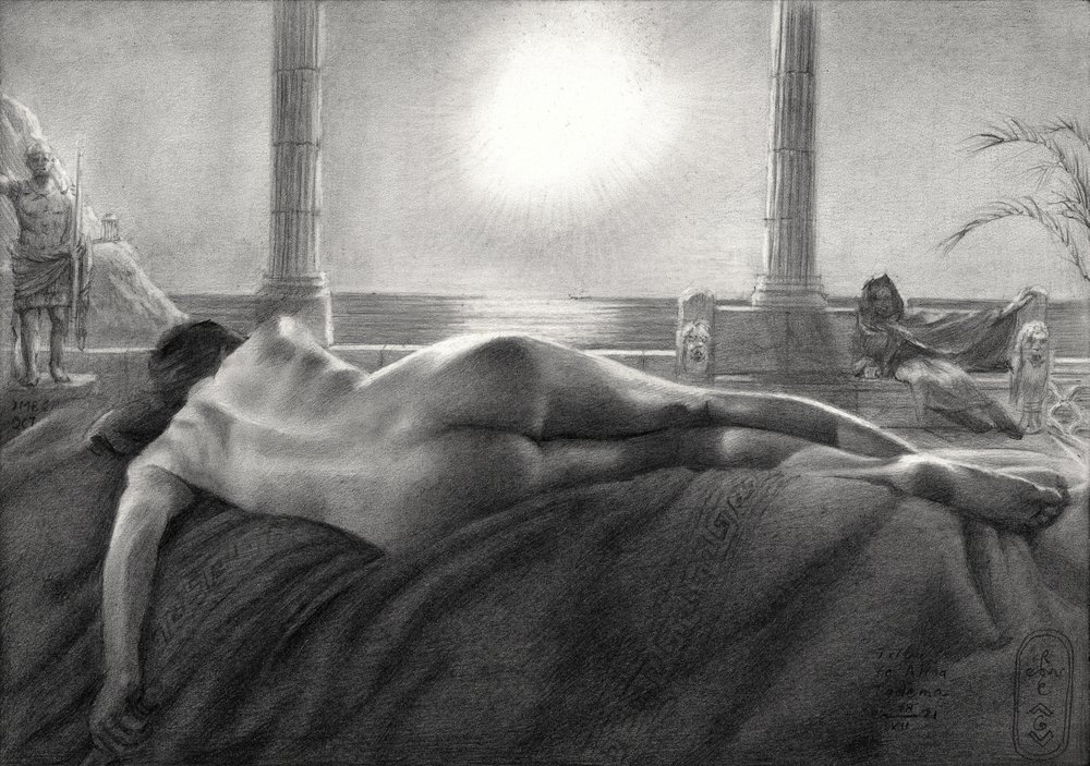 Homenagem a Alma Tadema - 28-12-21 de Corné Akkers