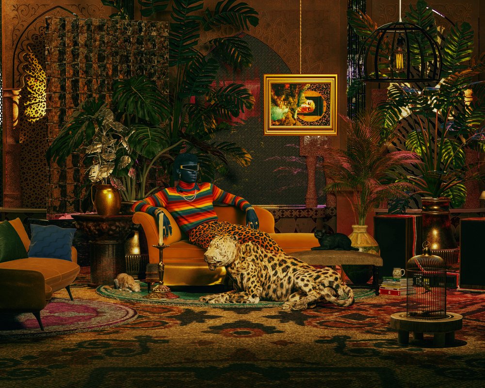 Salão Leopard Opulento de CosmoZach