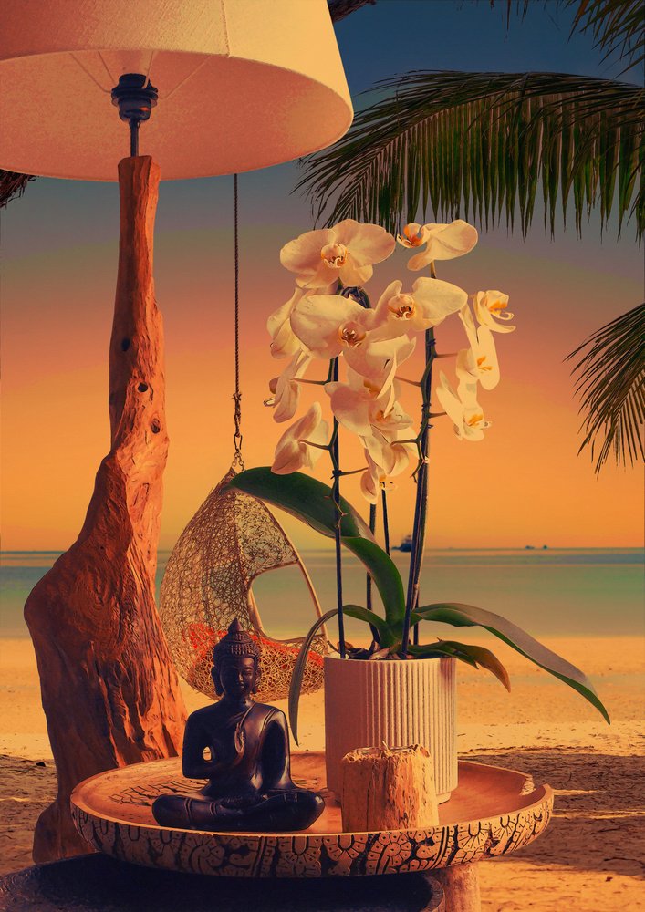 Pôr-do-sol na Praia de Orchid Buddha de CosmoZach