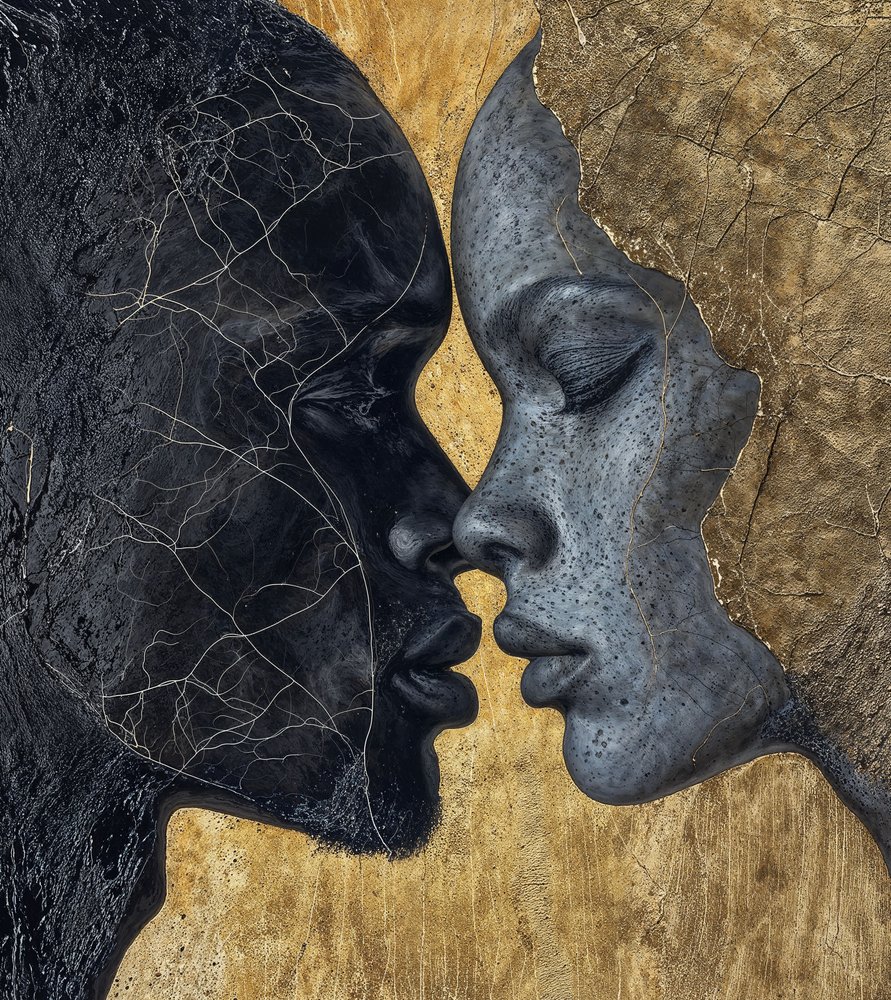 Beijo de Ouro Negro de DDiArte