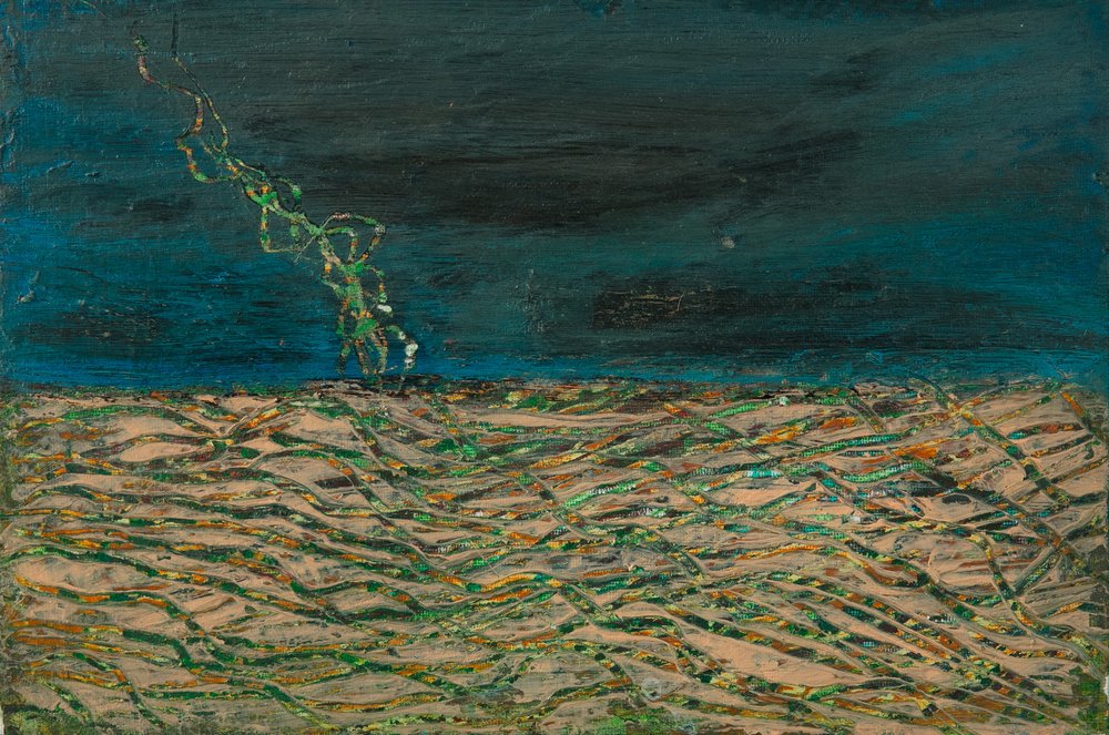 Tempestade dramática sobre um campo de Dale Hefer