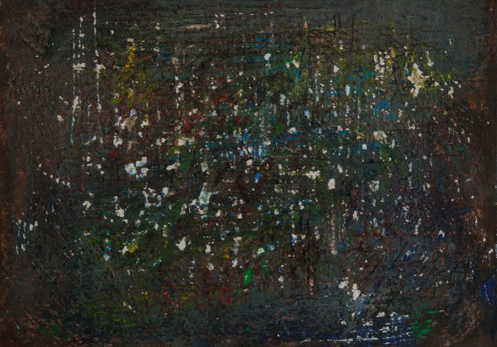 Abstrato Escuro e Vibrante de Dale Hefer