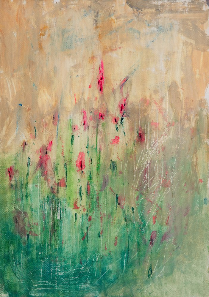 Abstrato floral vibrante de Dale Hefer