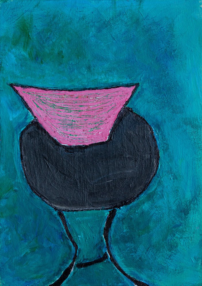 Figura abstrata em rosa de Dale Hefer & Family