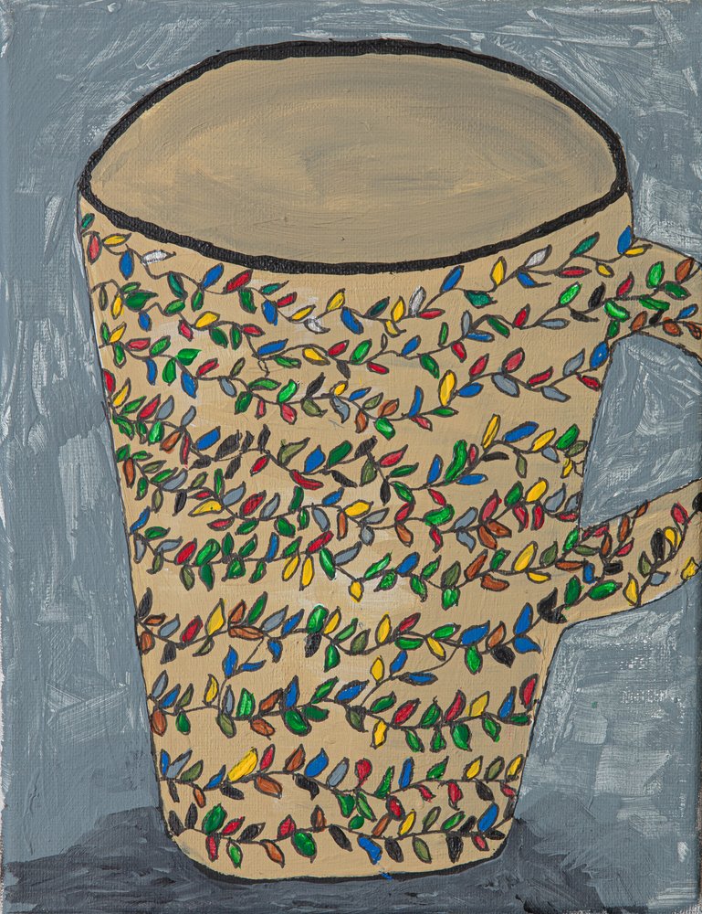 Caneca com Folhas Coloridas de Dale Hefer & Family