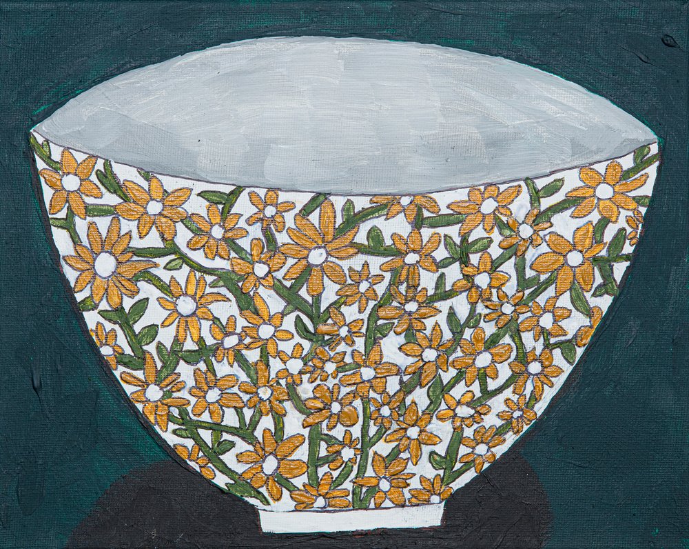 Taça com motivos florais vibrantes de Dale Hefer & Family