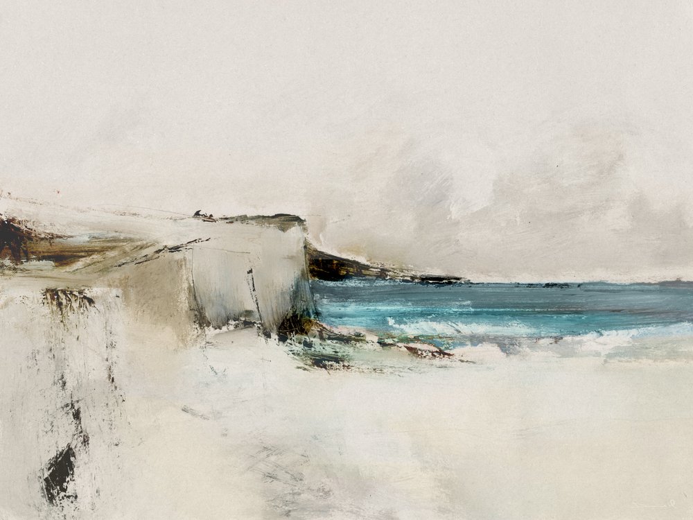 Oceano e falésias brancas de Dan Hobday