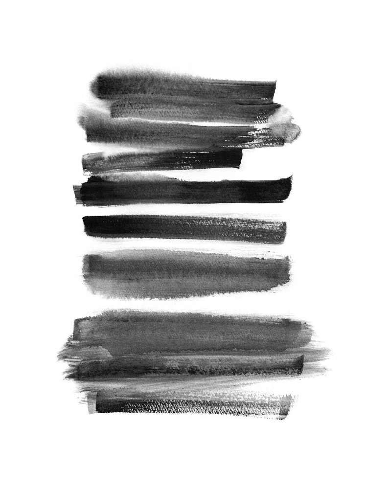 Pinceladas abstratas em preto de Danushka Abeygoda