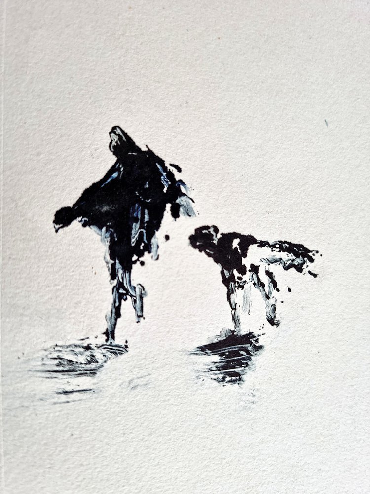 Passeio com o cão em tons monocromáticos de David Antonides