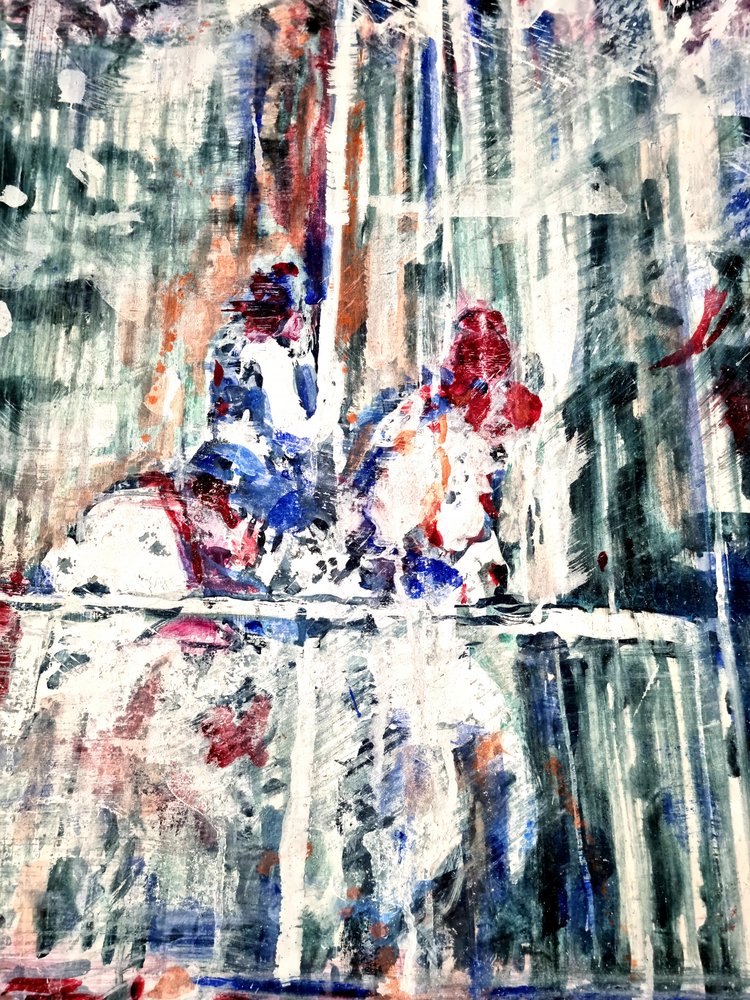 Figuras abstratas vibrantes de David Antonides