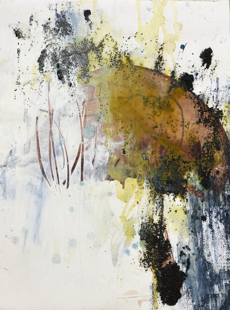 Texturas abstratas com tons terrosos de Deb Chaney