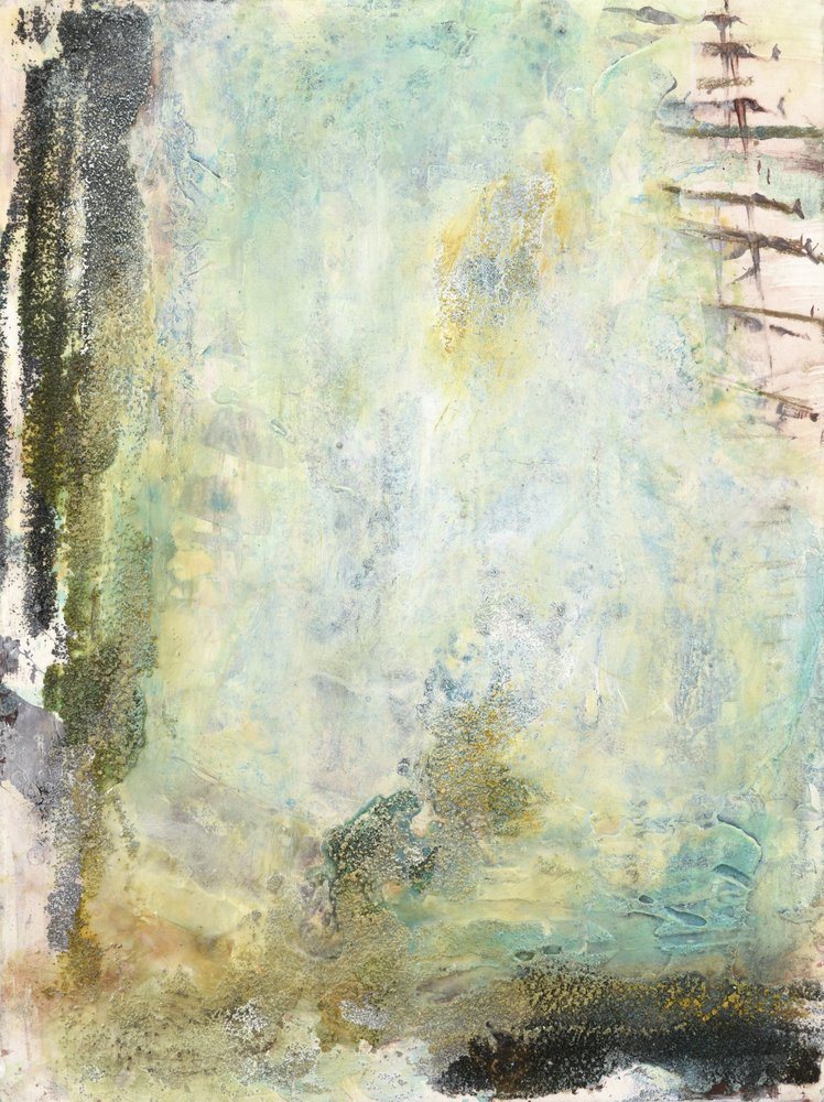 Abstrato Verde Etéreo de Deb Chaney
