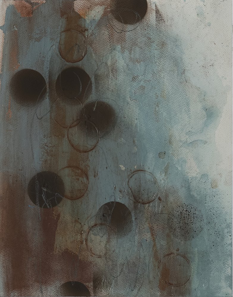 Círculos abstratos em tons suaves de Deb Chaney
