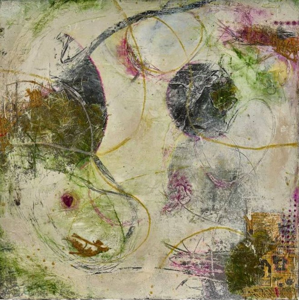 Camadas abstratas orgânicas de Deb Chaney