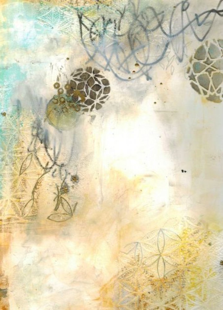 Camadas abstratas orgânicas de Deb Chaney