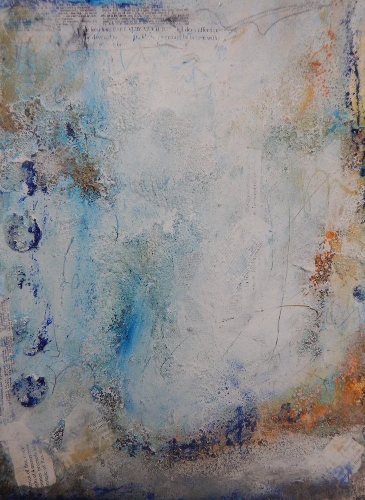 Tons de azul com textura de Deb Chaney