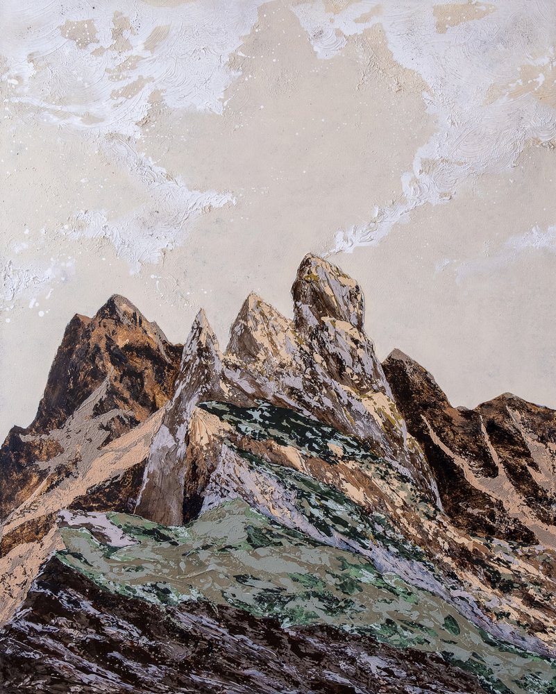 Montanhas com textura terrosa de Denise Quah
