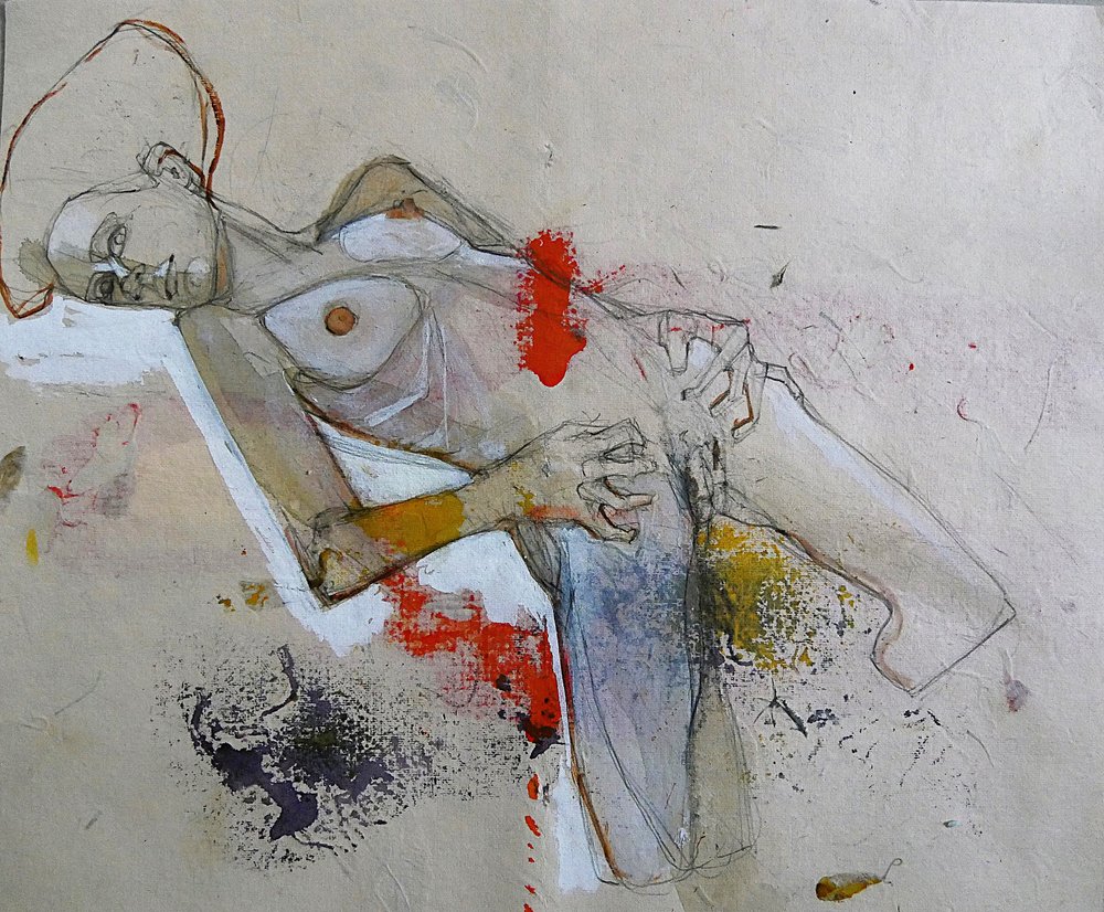 Figura Reclinada Abstrata de Doris Schmitz